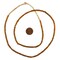 The Bead Chest Amber Brown Ghana Glass Seed Beads: Authentic Glass Seed Beads from Ghana